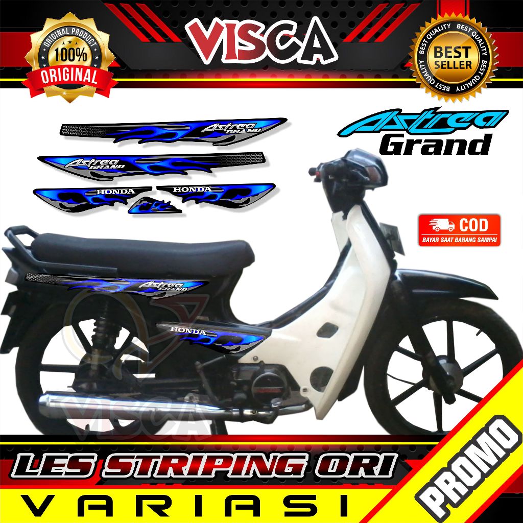 Jual Stiker Striping ASTREA Variasi Original ASTREA GRAND MOTIF API ...