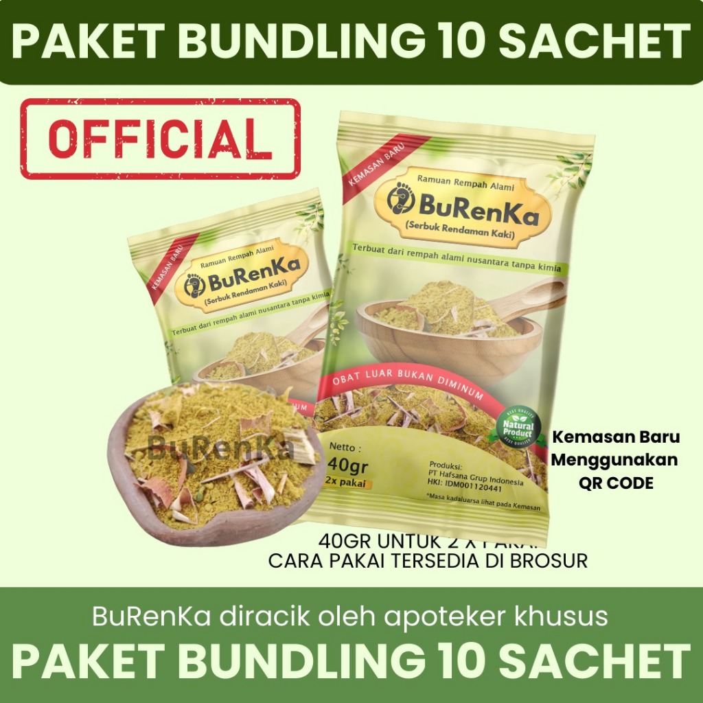 Product image BURENKA SERBUK RENDAMAN KAKI ISI 10 SACHET