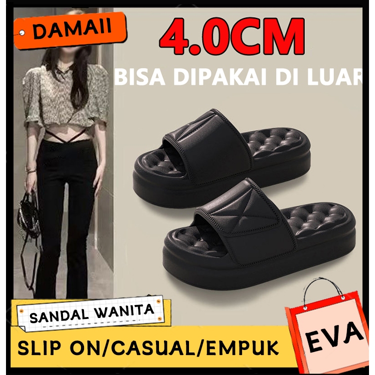 Jual Sandal Selop Wanita Kekinian Tebal Premium Terbaru Sandal Jelly ...
