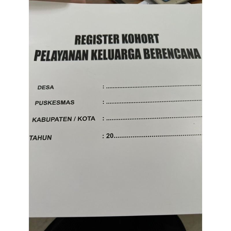 Jual Register Kohort Pelayanan Keluarga Berencana KB | Shopee Indonesia