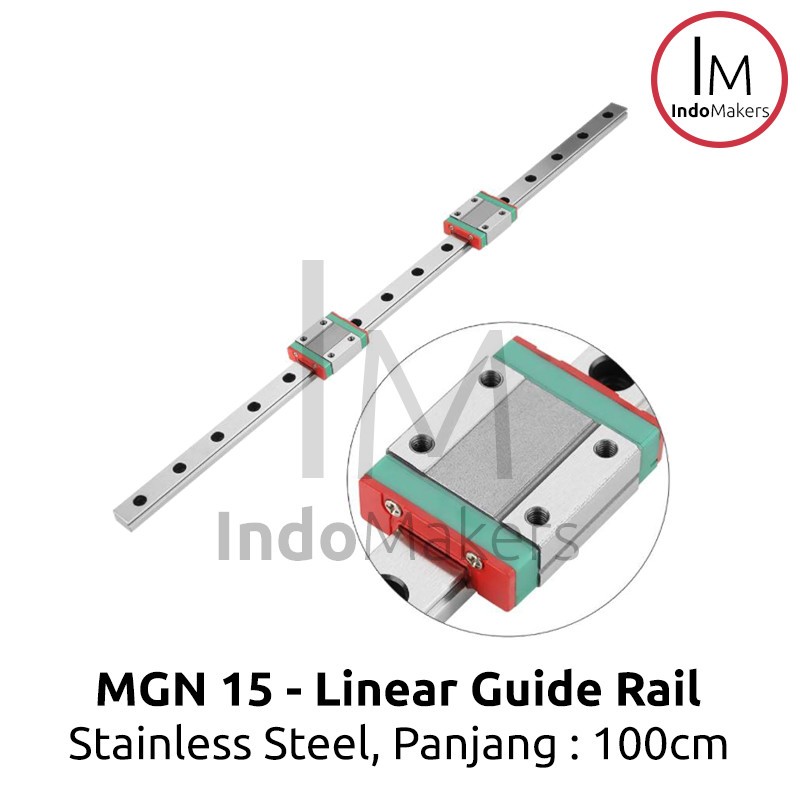 Jual MGN15 / MGN 15 Linear Guide / Rel Linear CNC / Stainless Steel ...