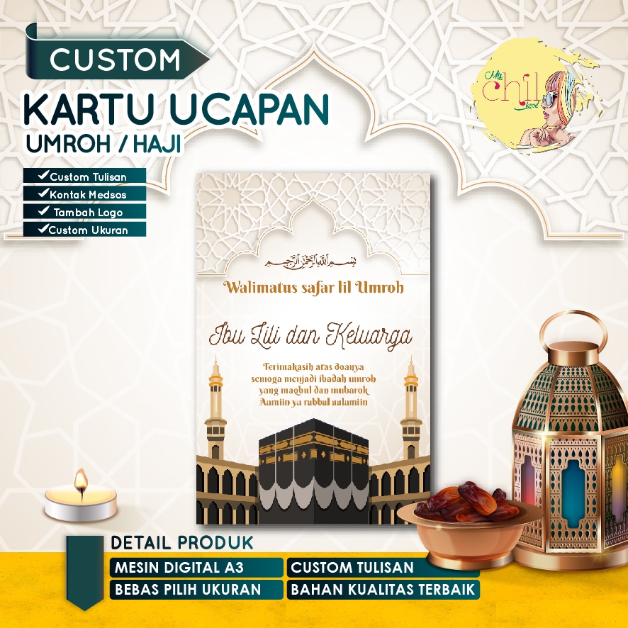 Jual KARTU UCAPAN /STIKER / TAG HAJI UMROH / TAG UCAPAN UMROH / TAG