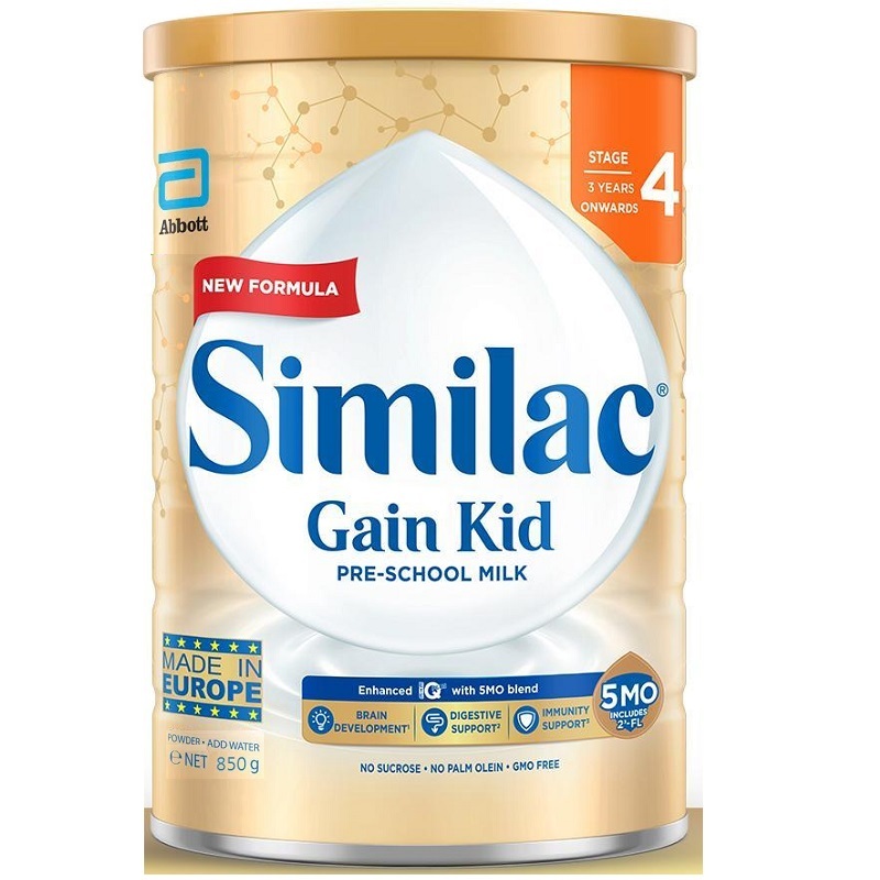 Jual 850gr Abbott Similac Singapore Gain Kid Milk Stage 4 | Shopee ...