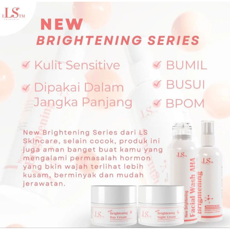 Jual LS SKINCARE PAKET GLOWING NEW BRIGHTENING SERIES ORIGINAL BPOM