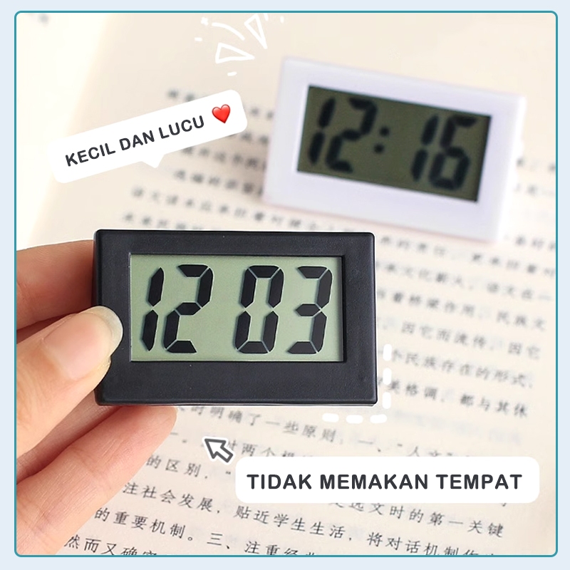 Jual Jam alarm/Simple Mini Lcd Digital Table Dashboard Desk Electronic ...