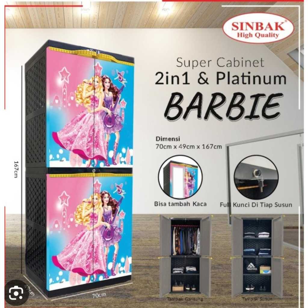 Jual SINBAK 2 in 1 (GANTUNG / FULL RAK) (KUNCI) - Lemari Pakaian SINBAK ...