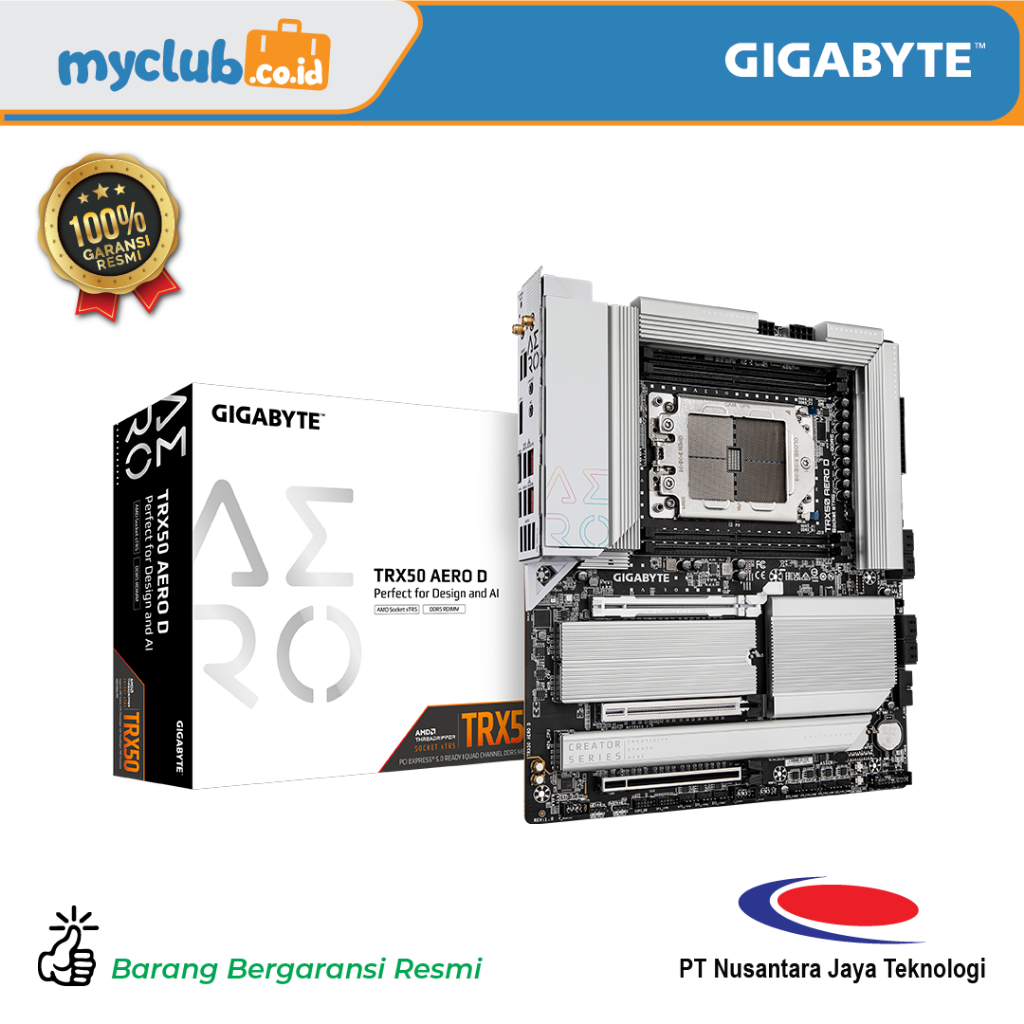 Jual Gigabyte Motherboard AMD TRX50 AERO D Socket sTR5 E-ATX 4 x DDR5 ...