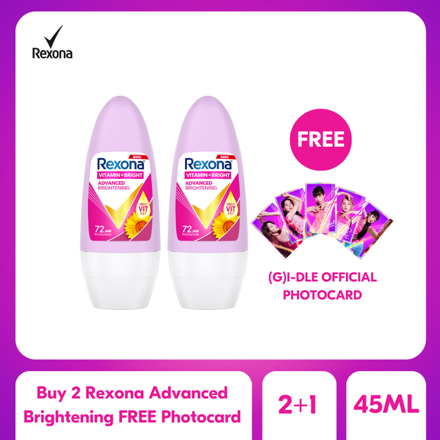 Jual Buy Rexona Advanced Brightening Free G I Dle Official Photocard Shopee Indonesia