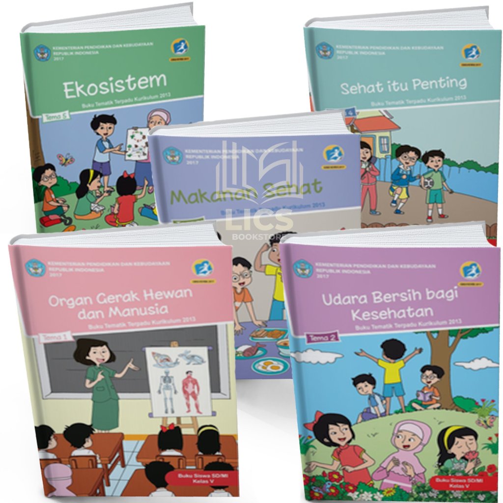 Jual Paket Buku SD Kelas 5 Semester 1 Tema 1,2,3,4,5 Revisi 2017 Revisi ...