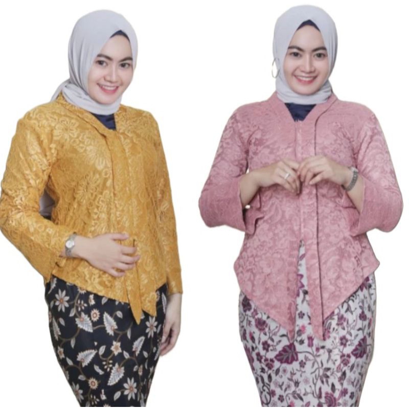 Jual Atasan Kebaya Batik Modern Jumbo LD 130 Big Size Baju Wisuda