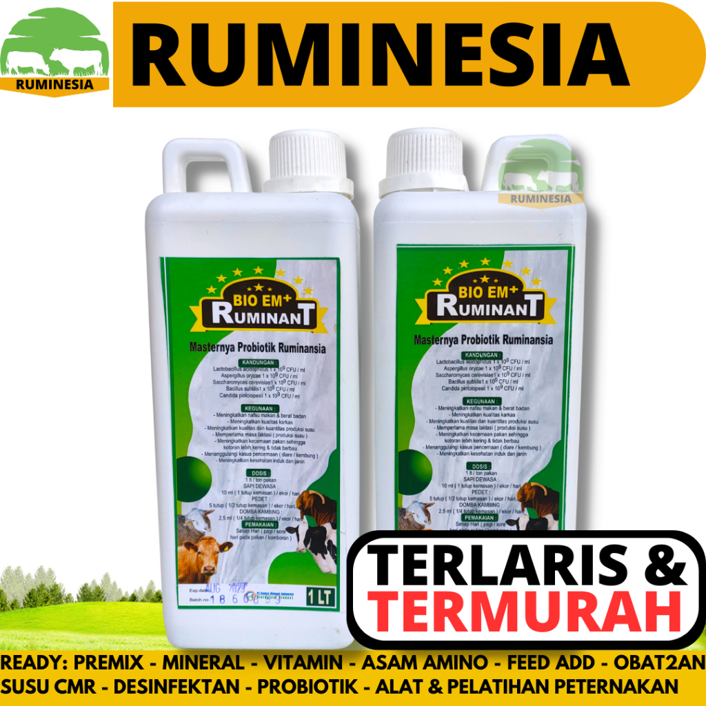 Jual PROMO BIO EM PLUS 1 liter - Probiotik cair peternakan dosis 1 ...