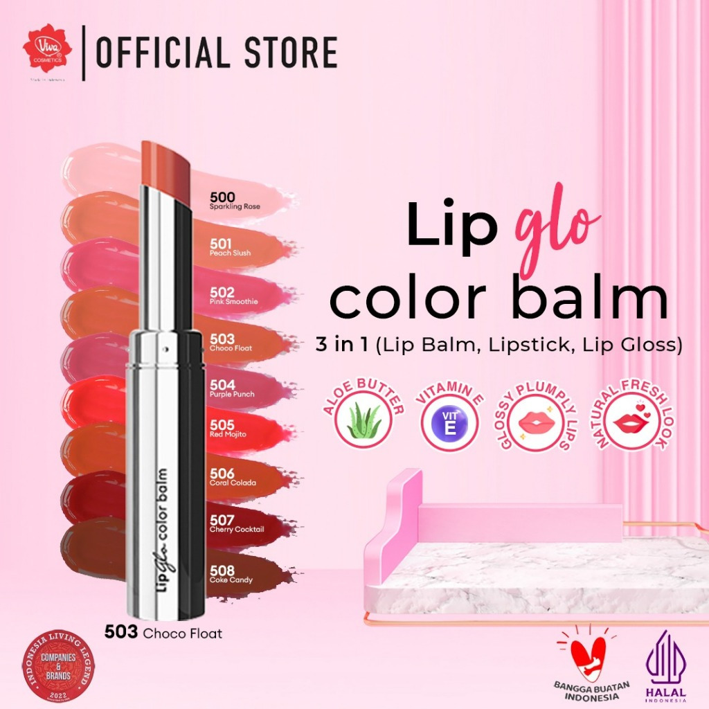 Jual Viva RedA Lip Glo Color Balm 3 in 1 LIPBALM, LIPGLOSS & LIPSTICK Shopee Indonesia