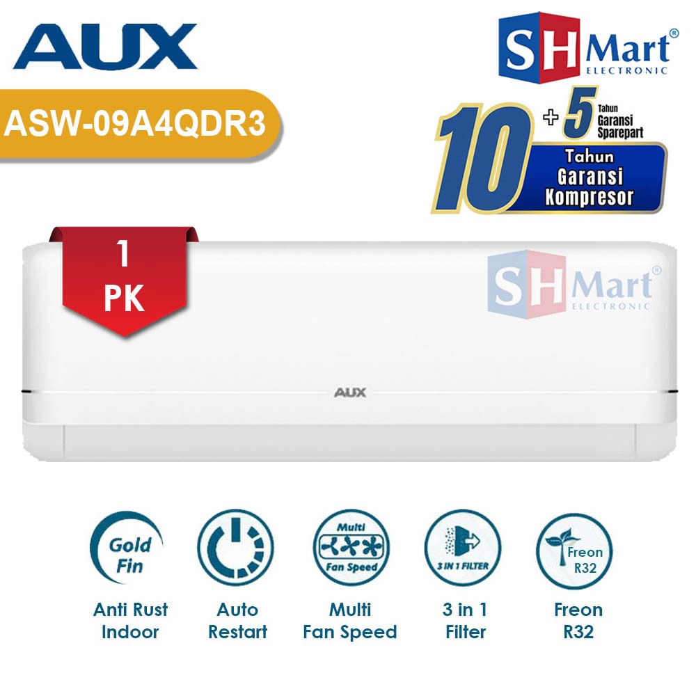 Jual AC AUX 1 PK LOW WATT BEST 09A4QDR3 / ASW09A4QDR3 R32 GARANSI RESMI ...