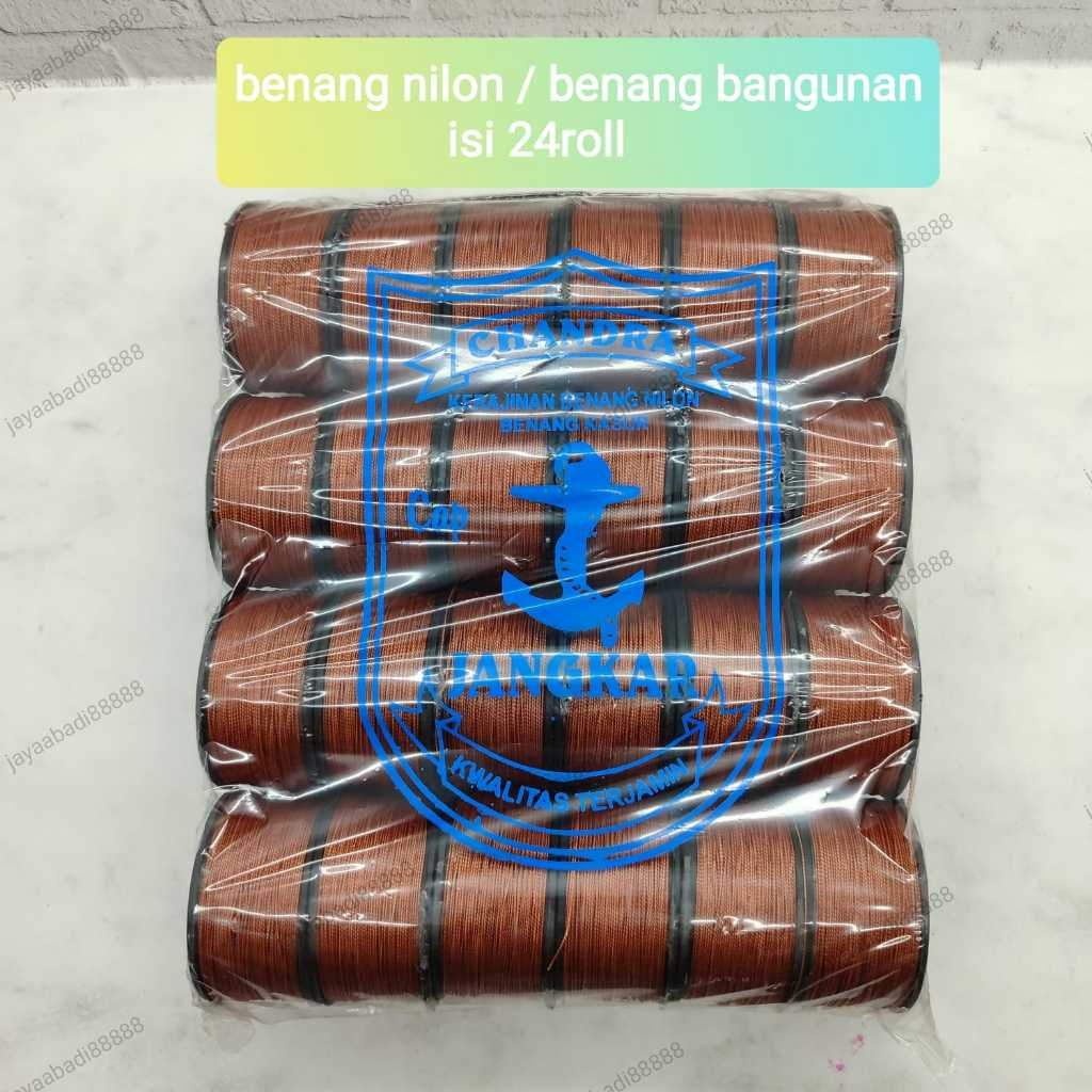 Jual benang nilon benang bangunan benang coklat /benang putih harga ...