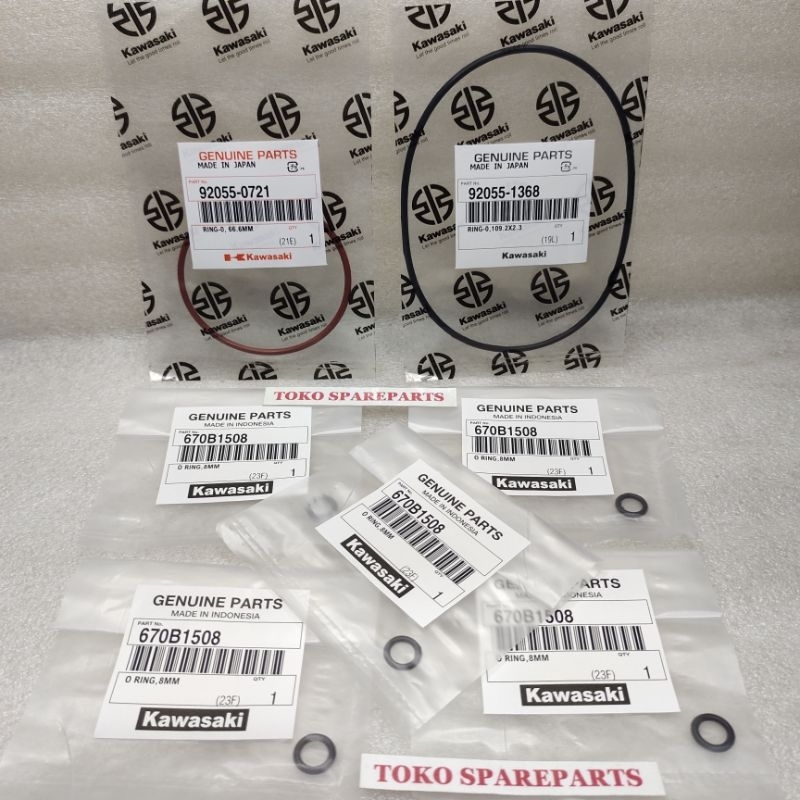 Jual Seal oring blok head kop deksel Ninja 150 R RR SS 2TAK original ...