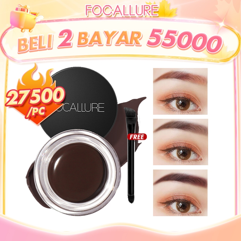 Jual Focallure Eyebrow Cream Gel Waterproof Pensil Alis Sikat Alis Tahan Air Tahan Lama Tahan 7413