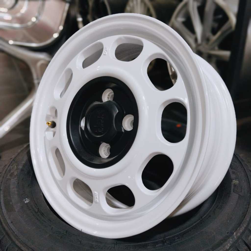 Jual Velg Racing HSR Klg R14 Hole 4x100 Buat Karimun Airev Brio Agya ...