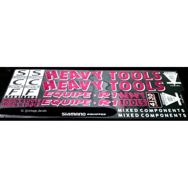 Jual sticker decals replacement Heavy tools equipe | Shopee Indonesia