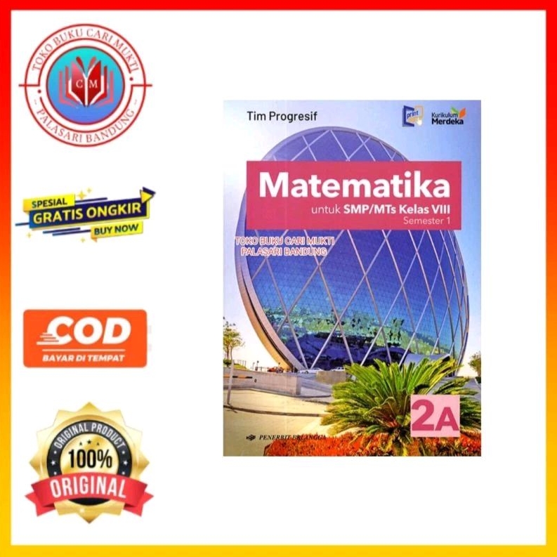 Jual Erlangga Buku Matematika Untuk SMP/MTS Kelas 8A Kurikulum Merdeka ...