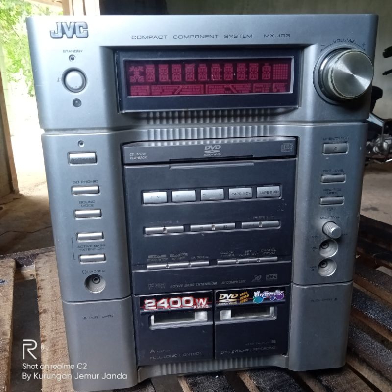 Jual Head unit compo JVC MXJD3 japan original / Tapedeck Tens original