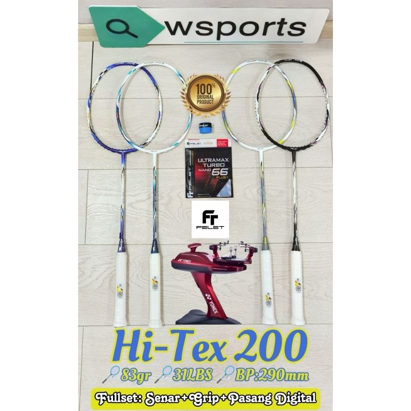Jual Raket Badminton Felet Hi-Tex 200 Hi Tex HiTex Original | Shopee ...