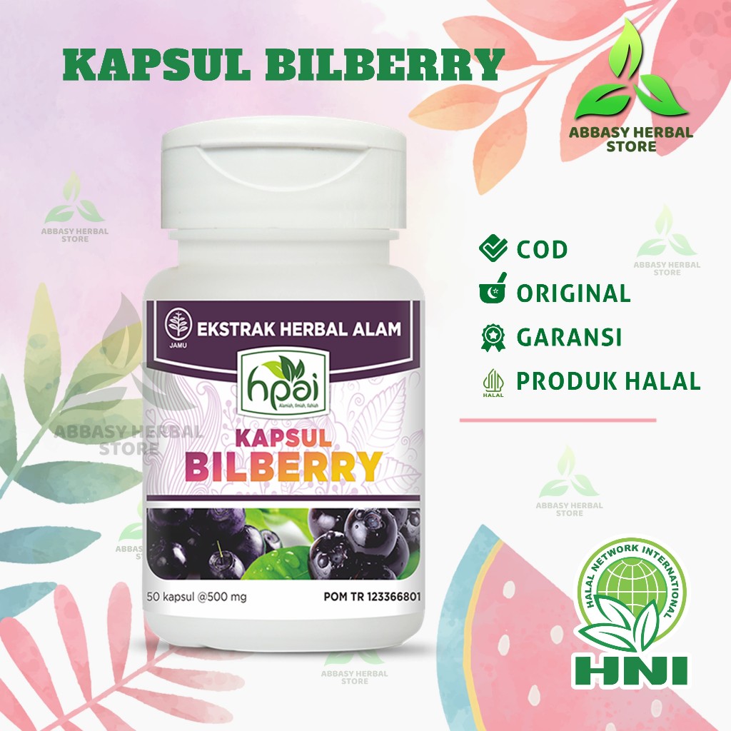Jual BILBERRY HNI HPAI Kapsul Herbal Mata Terbaik Shopee Indonesia