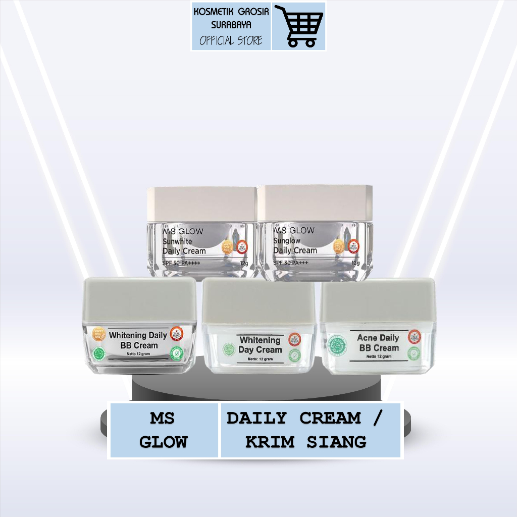 Jual Ms Glow Krim Siang Daily Cream Day Cream Sunglow Sunwhite