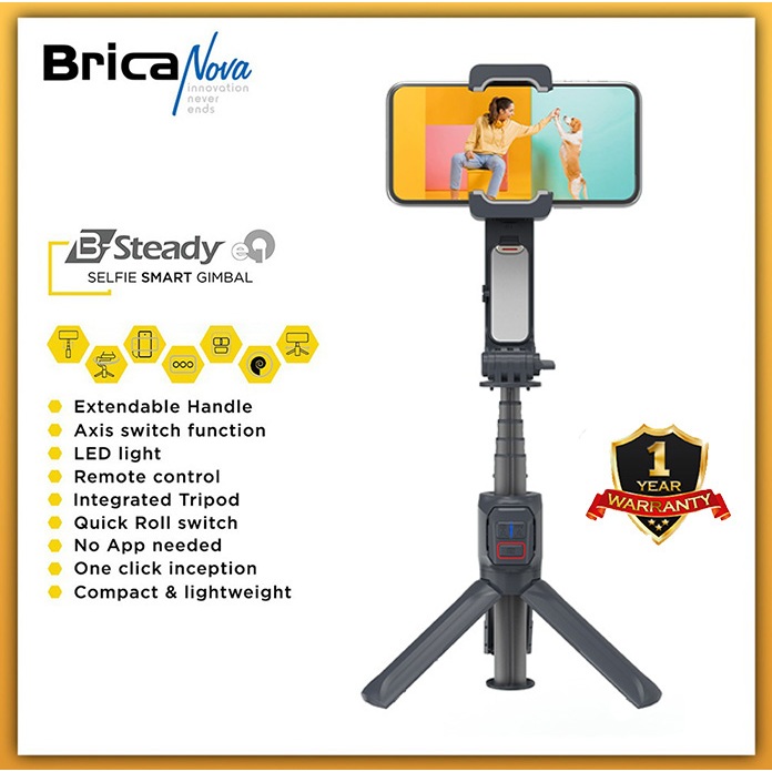 Jual Brica BSteady EQ - B-Steady EQ - Selfie Smart Gimbal - Black ...