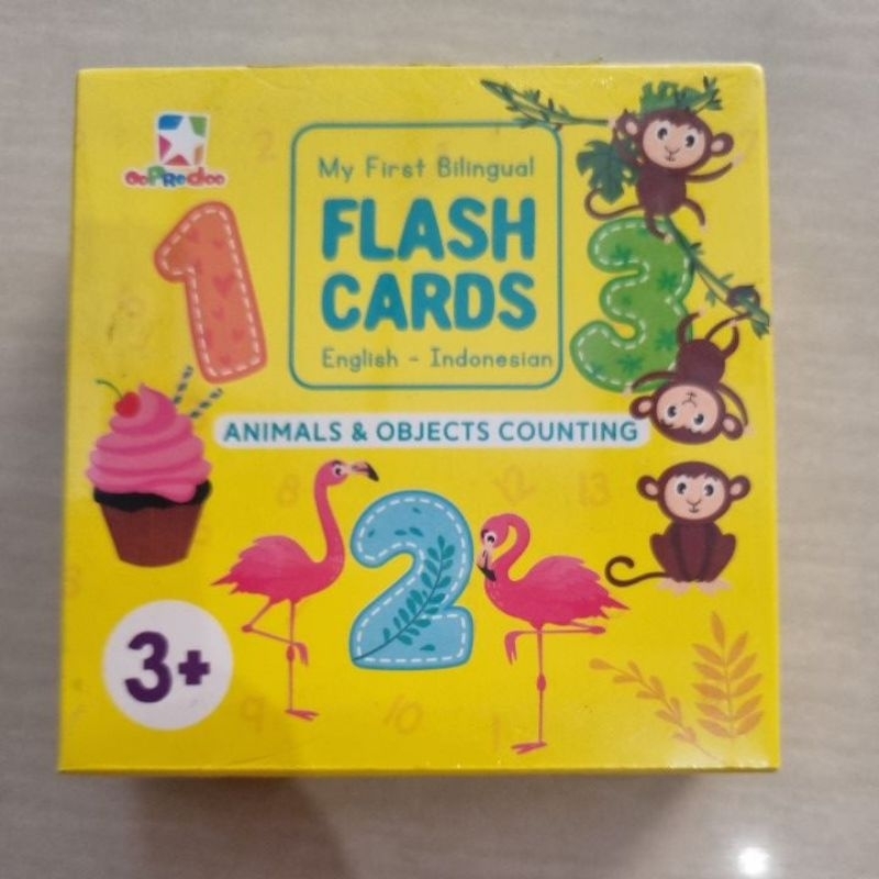 Jual OoPredoo Flash Cards Animal & Objects Counting | Shopee Indonesia