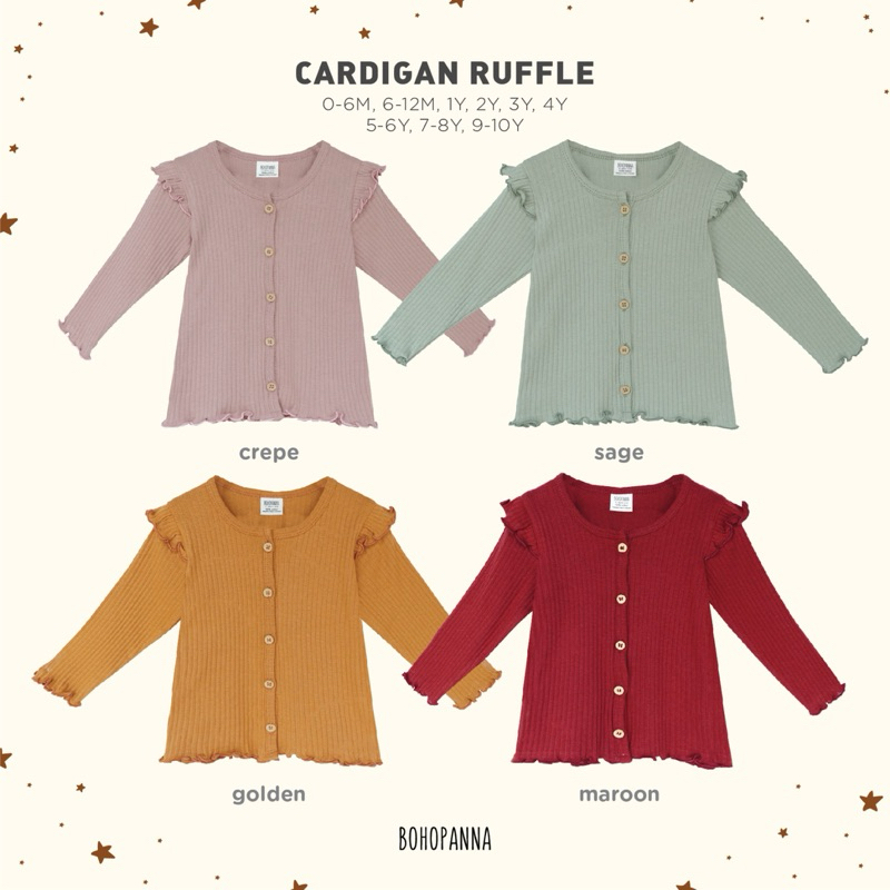 Jual Cardigan ruffle | Shopee Indonesia