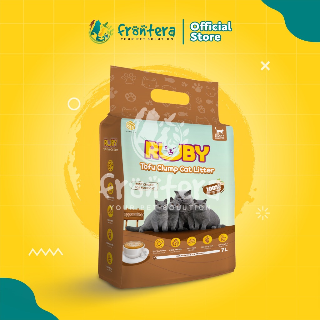 Jual Pasir Tofu Gumpal Wangi Cat litter Ruby 7 L | Shopee Indonesia