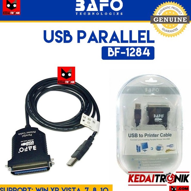Jual KODE O2X3 Kabel USB to LPT Parallel BAFO DB 25 Pin Printer Cable
