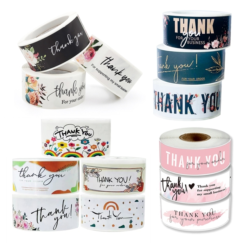 Jual COD 120PCS stiker thank you for your order/stiker terima kasih ...