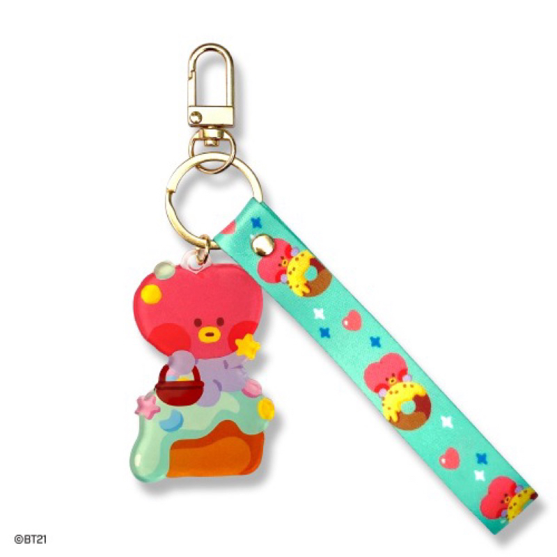[READY STOCK] BT21 ACRYLIC STRAP KEYRING SWEETIE