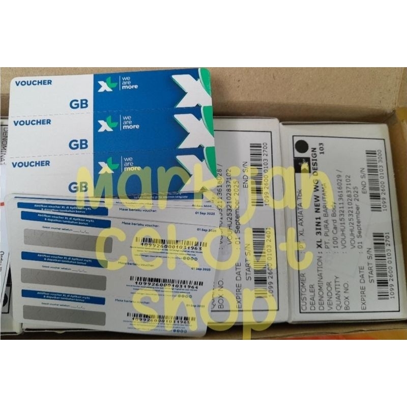 Jual Voucher Kosong XL Model Terbaru 3 in | Shopee Indonesia