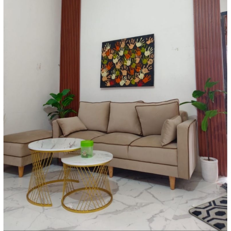 Jual Sofa L Minimalis, Kaki Kayu, Sofa L, Sofa Minimalis (upgrade ...