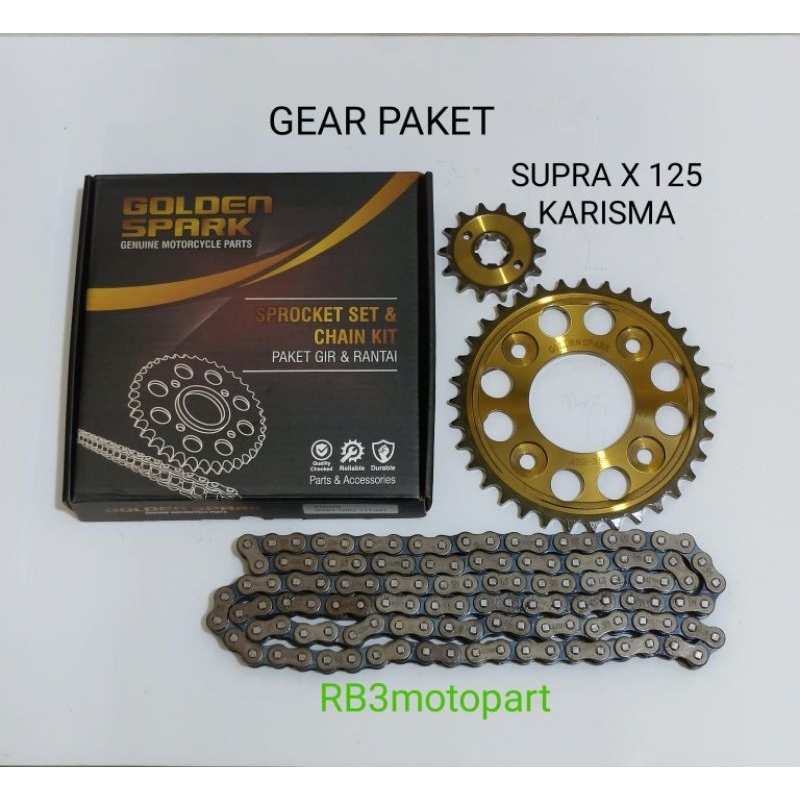 Jual Gear Paket Gir Set Golden Spark Karisma T T H L Kharisma X Supra X Old