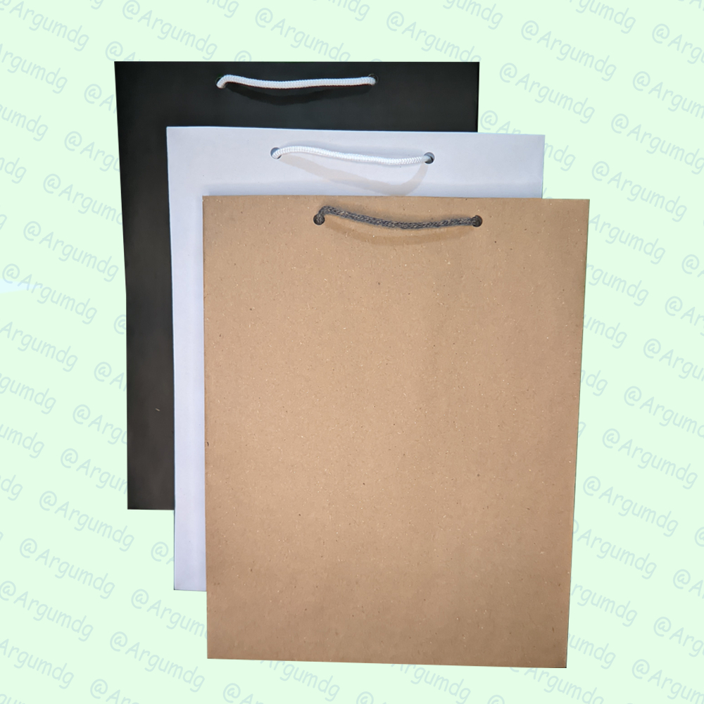 Jual Paper Bag R X X Polos Paper Bag Coklat Paper Bag Hitam Paper Bag Putih