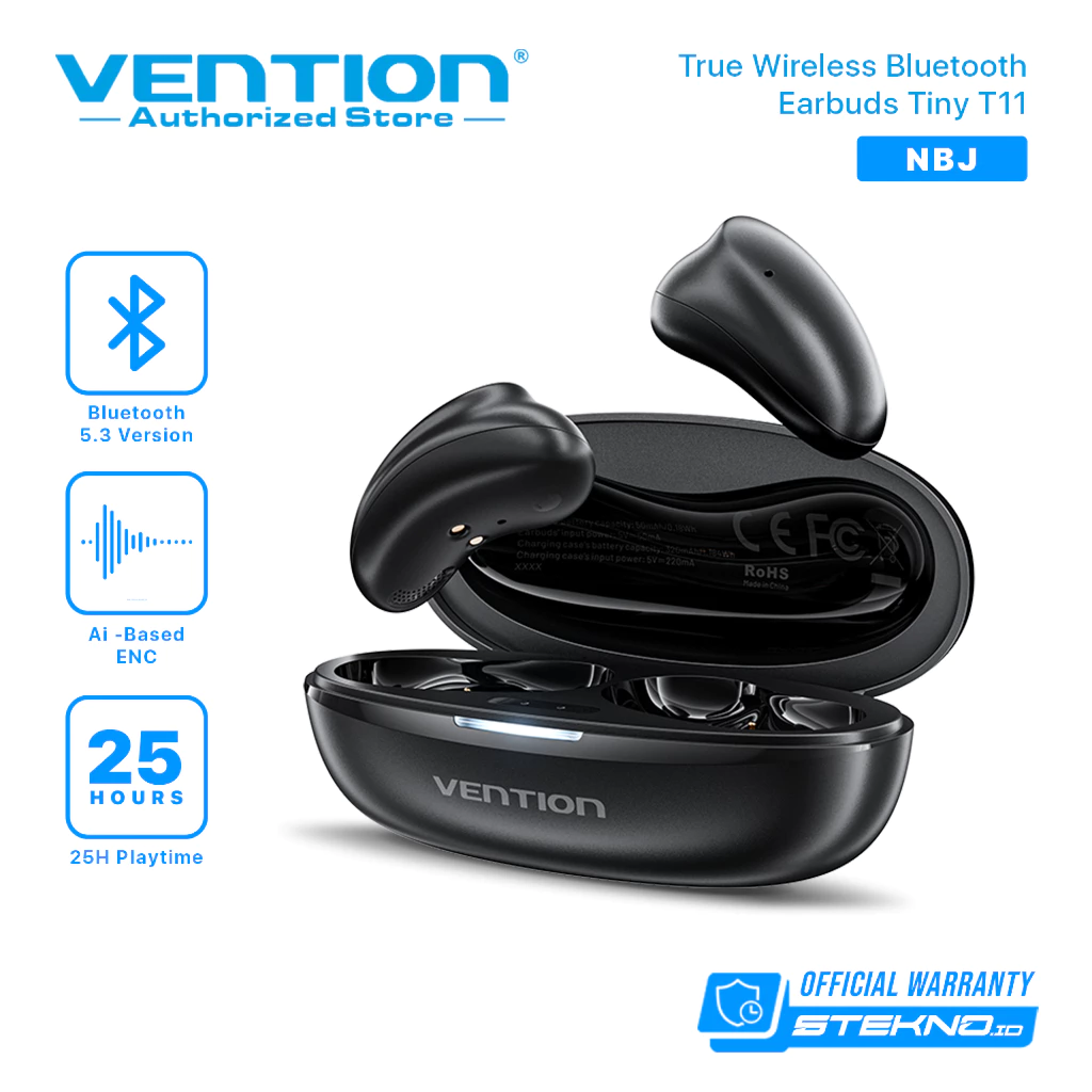 Vention TWS Headset Bluetooth Wireless Earphone HiFi Tiny T11 Series