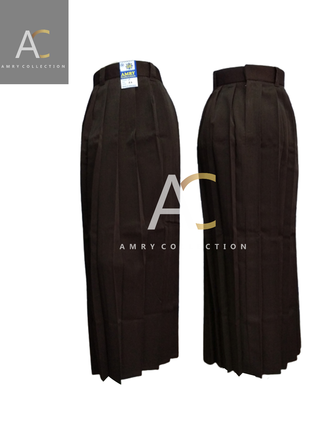 Jual AC - Rok Panjang Rempel Full / Plisket Rok Kerja Rok SMP SMA ...