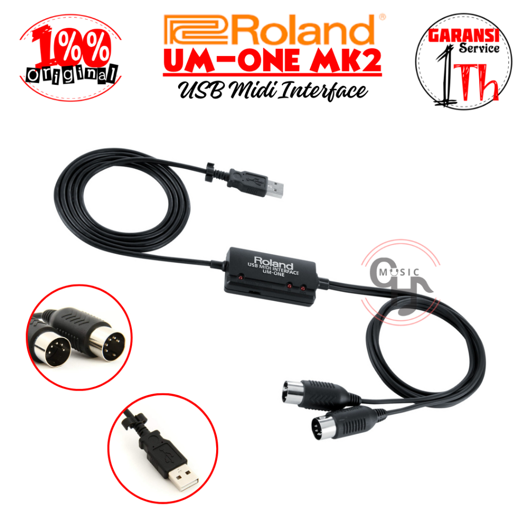 Jual Roland UMONE MK2 USB MIDI Interface Shopee Indonesia