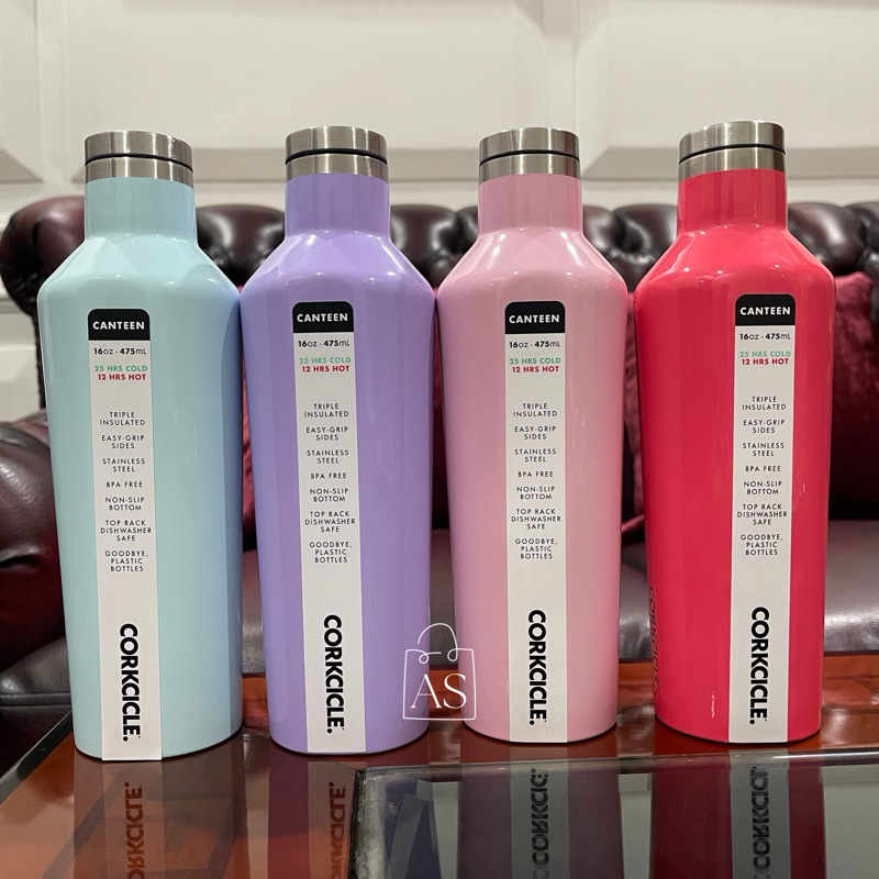 Jual corkcicle rose quartz powder blue flamingo lilac canteen 16 oz 475