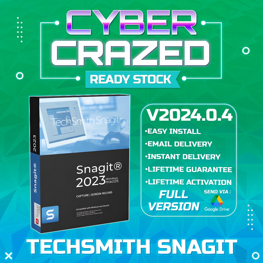 Jual TechSmith Snagit 2024.0.4 Build 1148 Full Version (Versi Terbaru