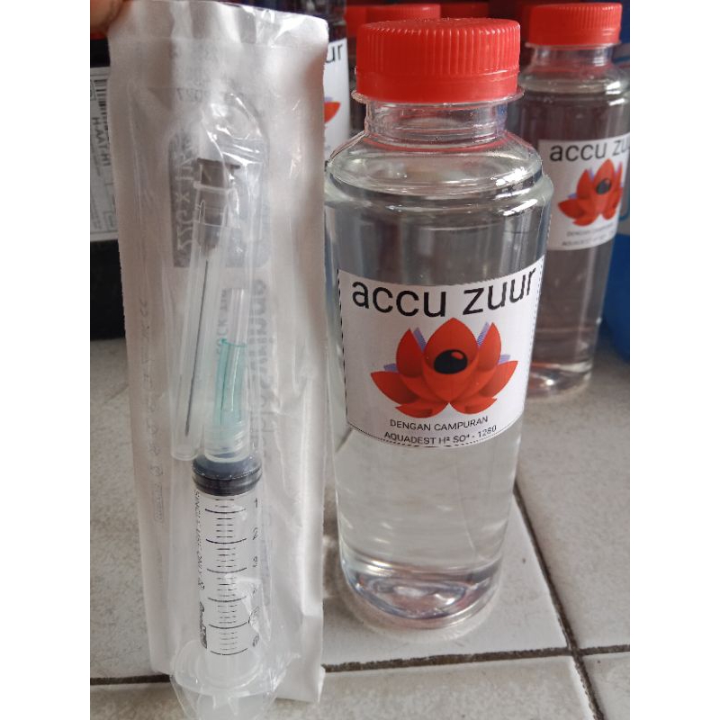 Jual 250ML Cairan elektrolit aki kering untuk aki drop dan tekor (bonus