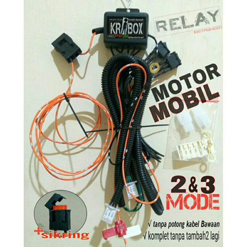 Jual Kabel Relay Set Lampu Kabut Laser Sorot Mode Mode Shopee