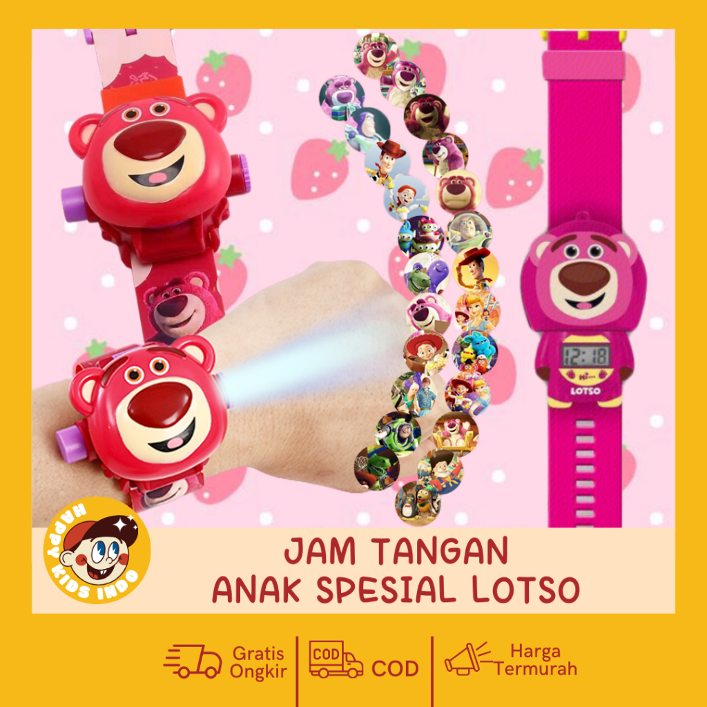 Jual JAM TANGAN BERUANG LOTSO - JAM TANGAN DIGITAL JUMBO / BISA GANTI ...