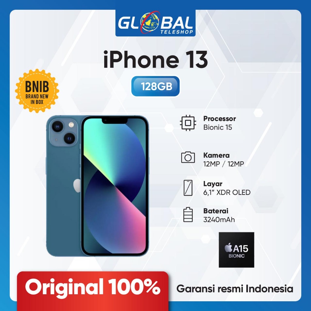 Apple iPhone 13 256GB - Garansi Resmi