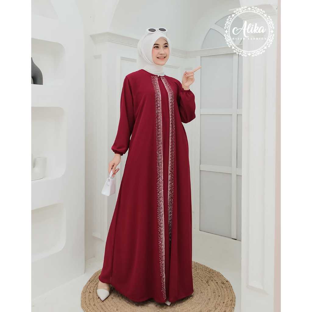 Jual Gamis Khodijah x Nella'Style Ceruty Babydoll Premium Gamis