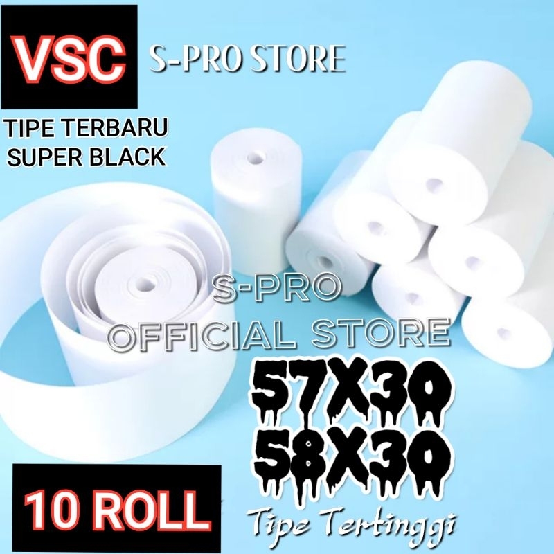 Jual Roll Kertas Struk Thermal Vsc X X Mini Printer Bluethooth Mm Shopee Indonesia