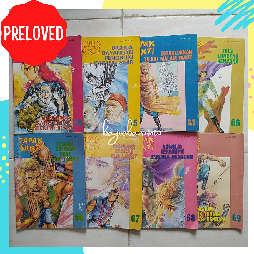 Jual Buku Majalah Komik Cerita Serial Kungfu Full Color Tapak Sakti Preloved Jadul Bekas Langka 3406